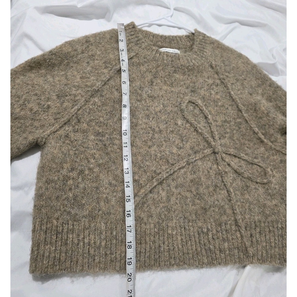 American Eagle Womens Sweater Size Medium Bow Novelty Cozy Ballerina - Picture 6 of 9